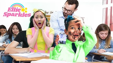 Science Experiment in Ellie Sparkles Classroom - Learning About Telescopes and Microscopes