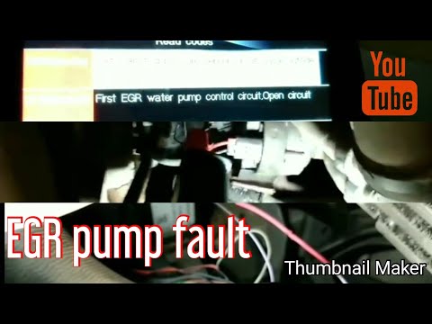 Renault Trafic EGR coolant pump fault