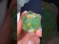 Green daisy resin dice #dicegoblin #art #dicegoblin #handmadedice #resindice #dnddice