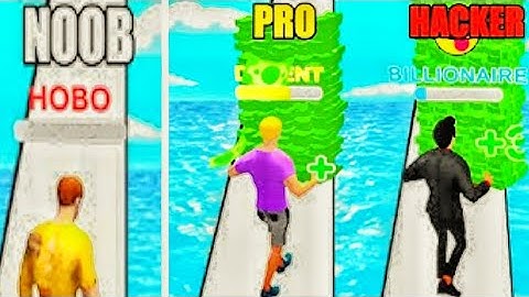 NOOB vs PRO vs HACKER | In Money Run 3D‎ New Update Walkthrough Gameplay Android & ios