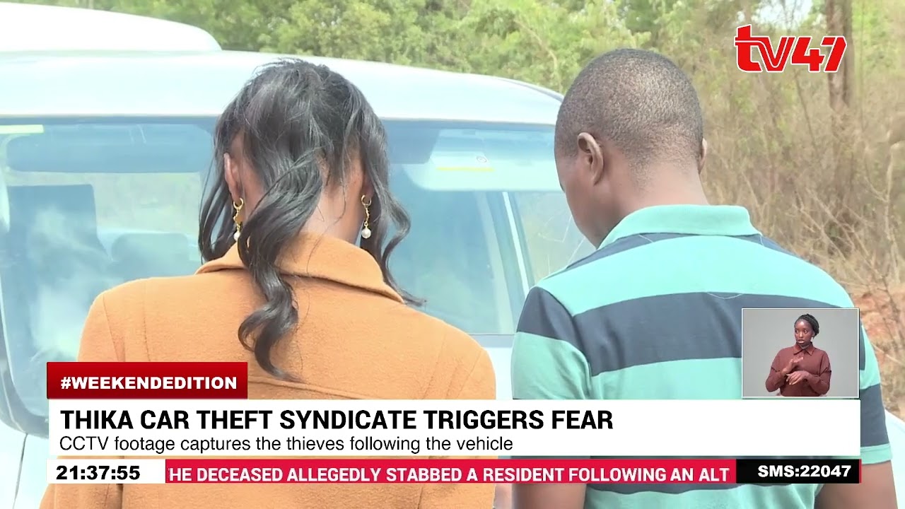 CCTV shows how jailbird stole a car outside a church in Thika