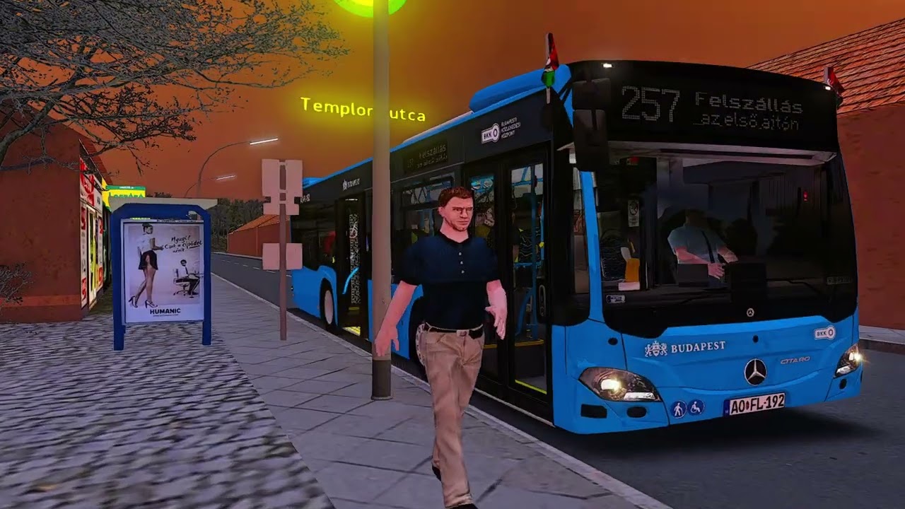 𝙊𝙈𝙎𝙄 2 🇭🇺 ❄️ | New MB Citaro C2 K AOFL Shift: Budapest route, silent streets, kickdown included