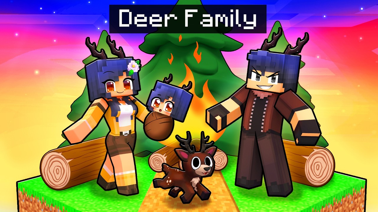 Having a DEER FAMILY in Minecraft!