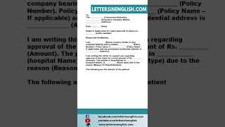 Health Insurance Claim Application Letter