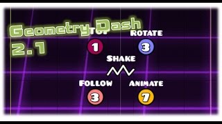 Как использовать триггеры Stop, Rotate, Follow, Animate, Shake в Geometry Dash 2.1!