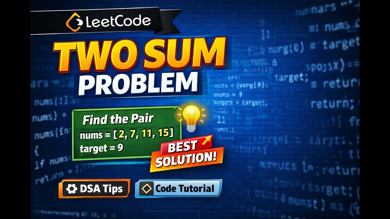 1. TWO SUM LeetCode - YouTube