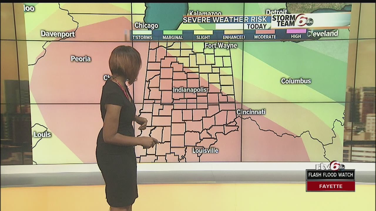 ACTION: Moderate Risk of severe storms today