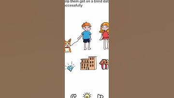 Brain out level no. 61  Help them get on a blind date successfully