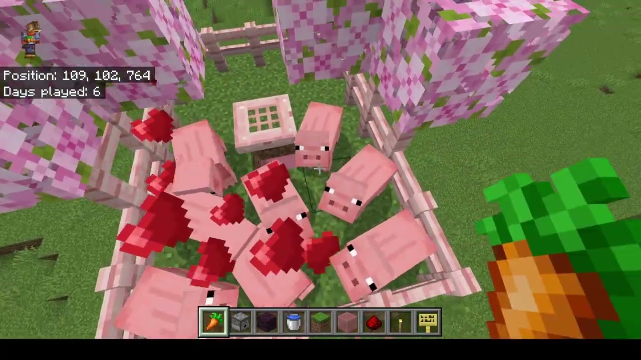 Minecraft Cow Farm take two + Pig Farm