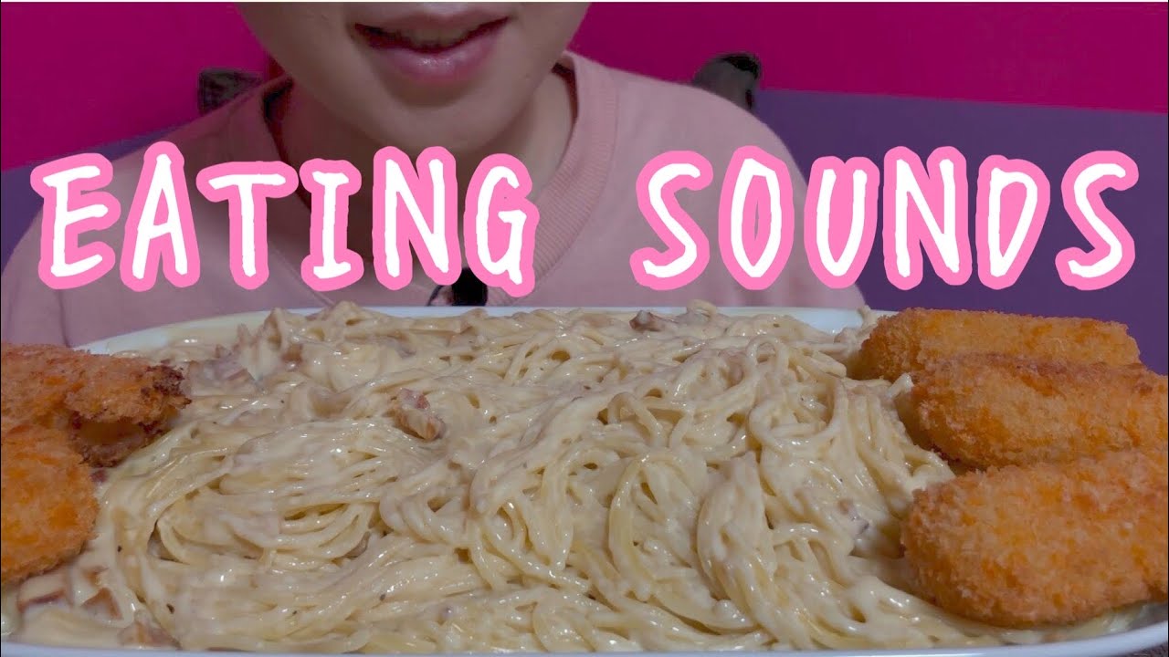 《Eating sounds》クリームスパゲティ!クリームコロッケ!Cream spaghetti!