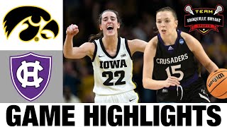 #1 Iowa vs Holy Cross Highlights | 2024 NCAA Women's Basketball Championship | College Basketball