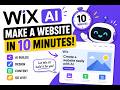 Wix AI Website Builder Tutorial 🚀 | Create a ProfessionalWebsite in 10 Minutes (No Coding) in Telugu