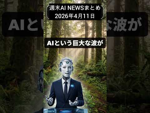 📰 週末特選AIニュース (2026年04月11日) AIの怒りと進化！驚きのニュースを一挙解説  #aiニュース