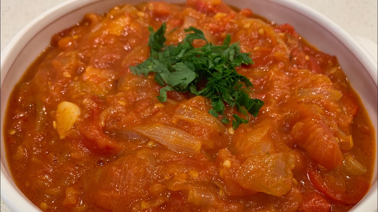 Sataras - Szataras - Tomato and Pepper Stew - YouTube