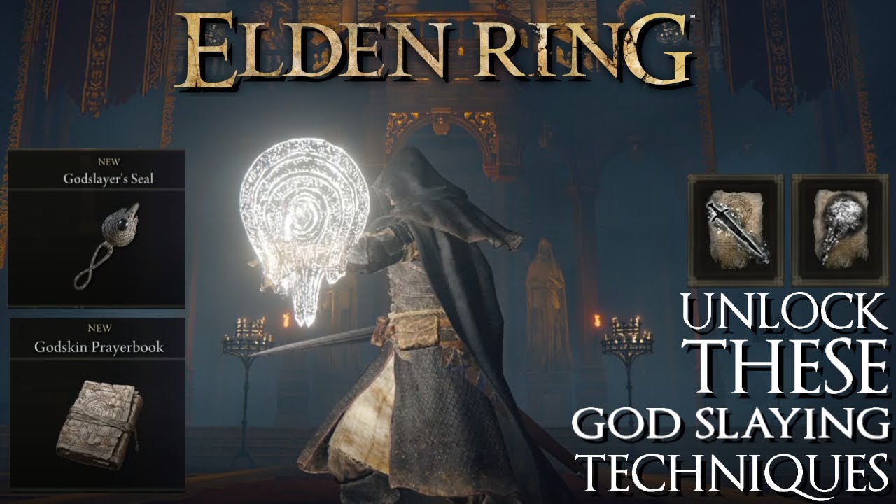Elden Ring Guide Godskin Prayer Book, Godslayer's Seal Black Flame