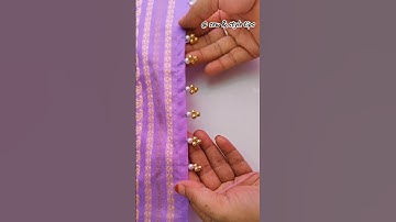 ✅ DIY Unique Pearl Kuchu & Bead Design for Saree Borders 🎀🧵✨ #kuchudesign #pearlbeads #tassels
