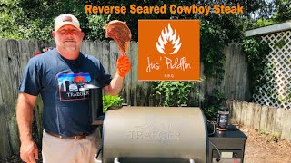Perfect Beef Ribeye Cowboy Steak on the Traeger Pro 575 Pellet Grill