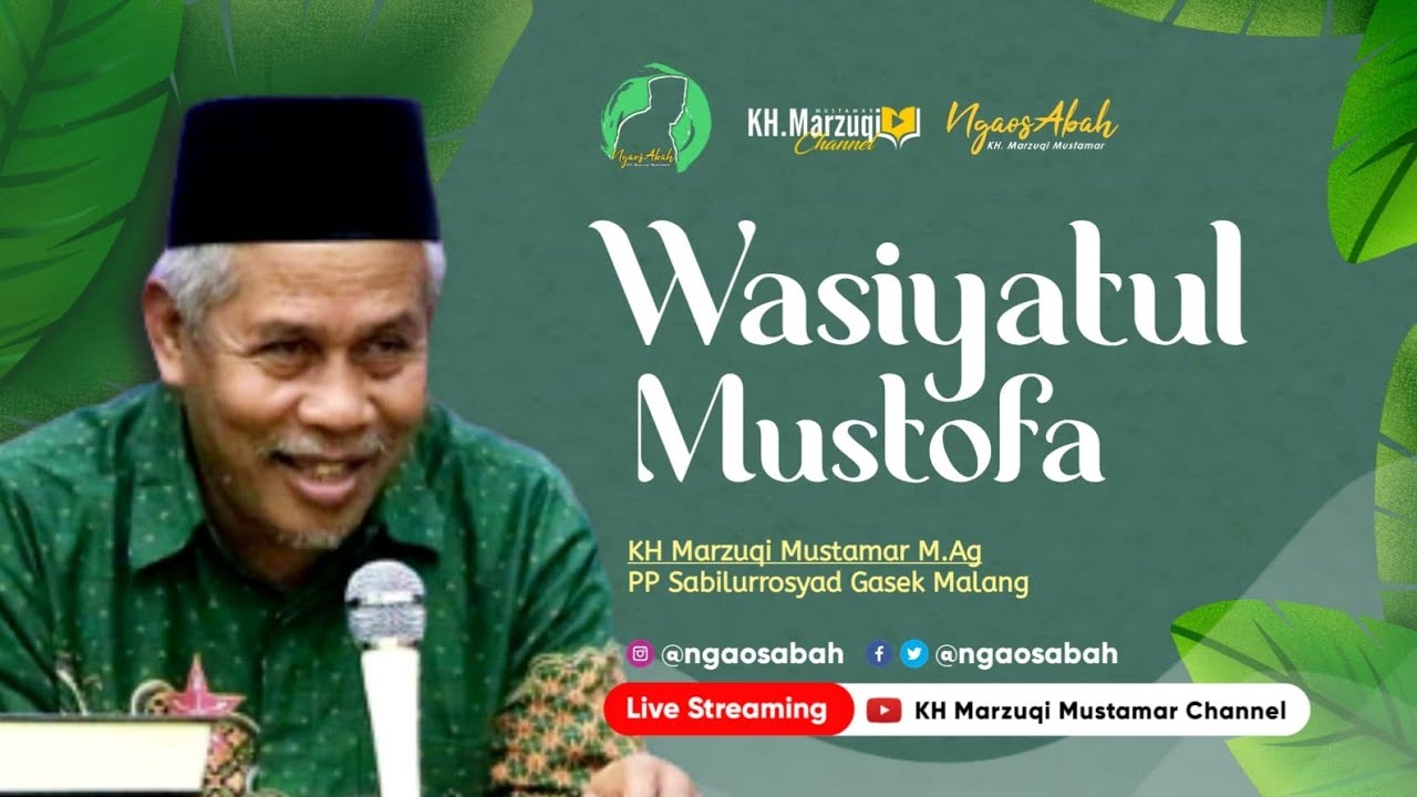 PEMBUKAAN WASIAT NABI | 01. PENGAOSAN KITAB WASIYATUL MUSTOFA - 10/01/2021