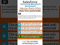Salesforce MuleSoft Certified Developer Mule-Dev-201 Exam Practice Questions (Part 1) #certboosters