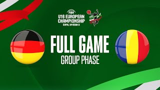 Germany v Romania | Full Basketball Game | FIBA U16 European Championship 2022