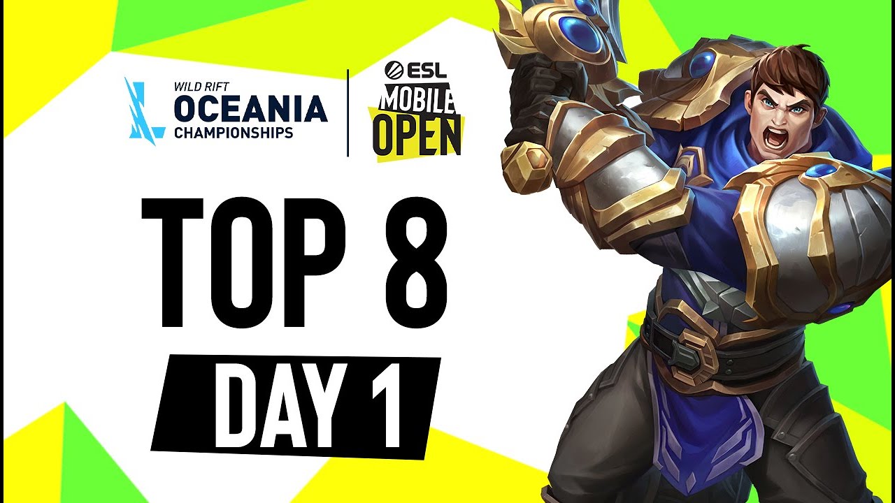 🔴 LIVE - ESL Mobile Open presents Wild Rift Oceania Championship 2021 - Top 8 Day 1