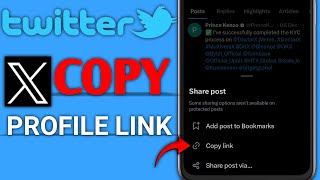 How To Copy Your Twitter Link 2025.