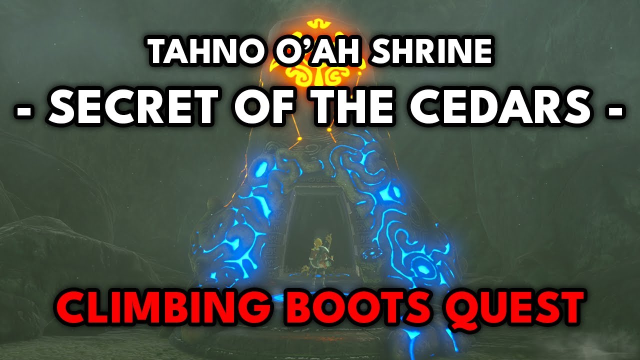 Secret of the Cedars Shrine Quest Guide | Climbing Boots | Zelda: Breath of the Wild | Switch 2