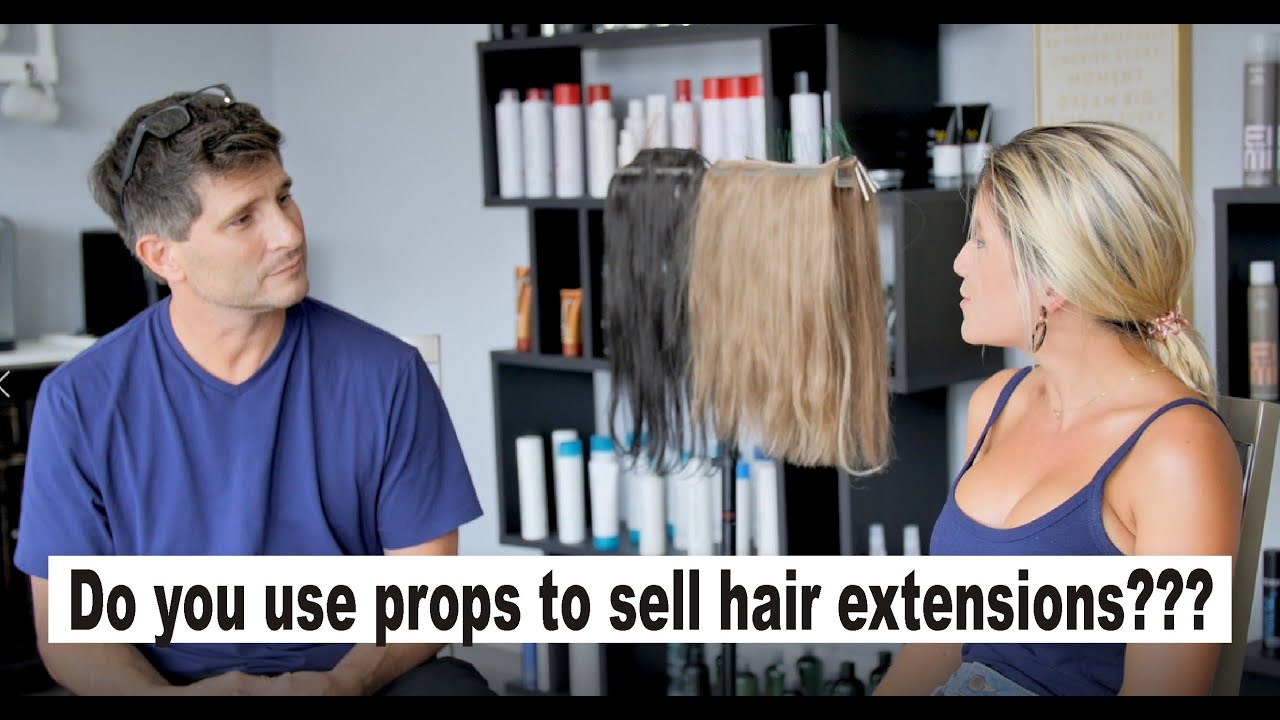 How do you demonstrate hair extensions during a consultation? YouTube
