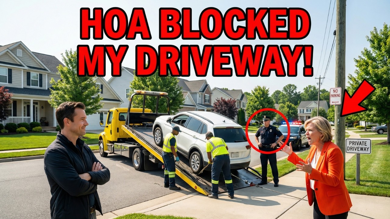 HOA Karen Kept Blocking My Driveway — Then Her Car Got Towed - YouTube
