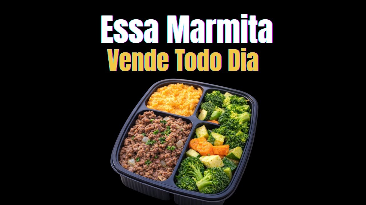 A Marmita Fitness Que Mais Vende | Carne Moída + Purê de Batata-Doce