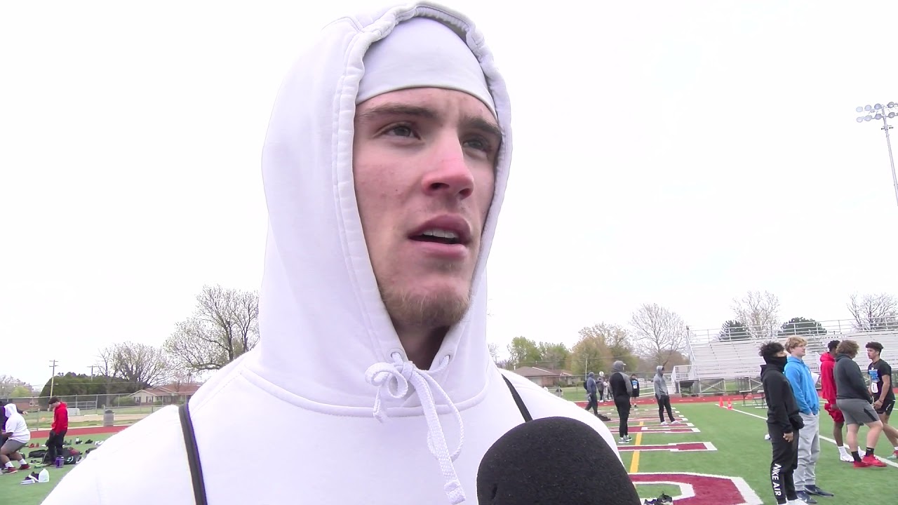 Kansas State Football Recruiting | Mason Ellis speaks after running 4. ...