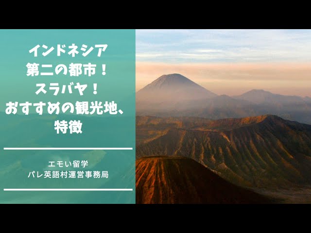 インドネシア第二の都市 スラバヤ おすすめの観光地 特徴など詳しくご紹介 エモい留学 パレ英語村 Youtube