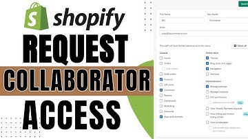 How to request collaborator access shopify