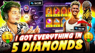 I Got Everything In 5 Diamonds💎 || Old Rare Bundles,Emotes & Guns Skins😍🤩 -Garena Free Fire