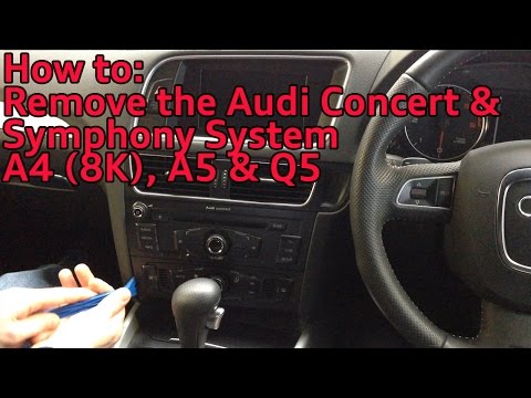 How to Remove The Audi Concert & Symphony Radio System