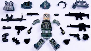 Custom Lego Ranger Green Tactical Operator Tactical Minifigures