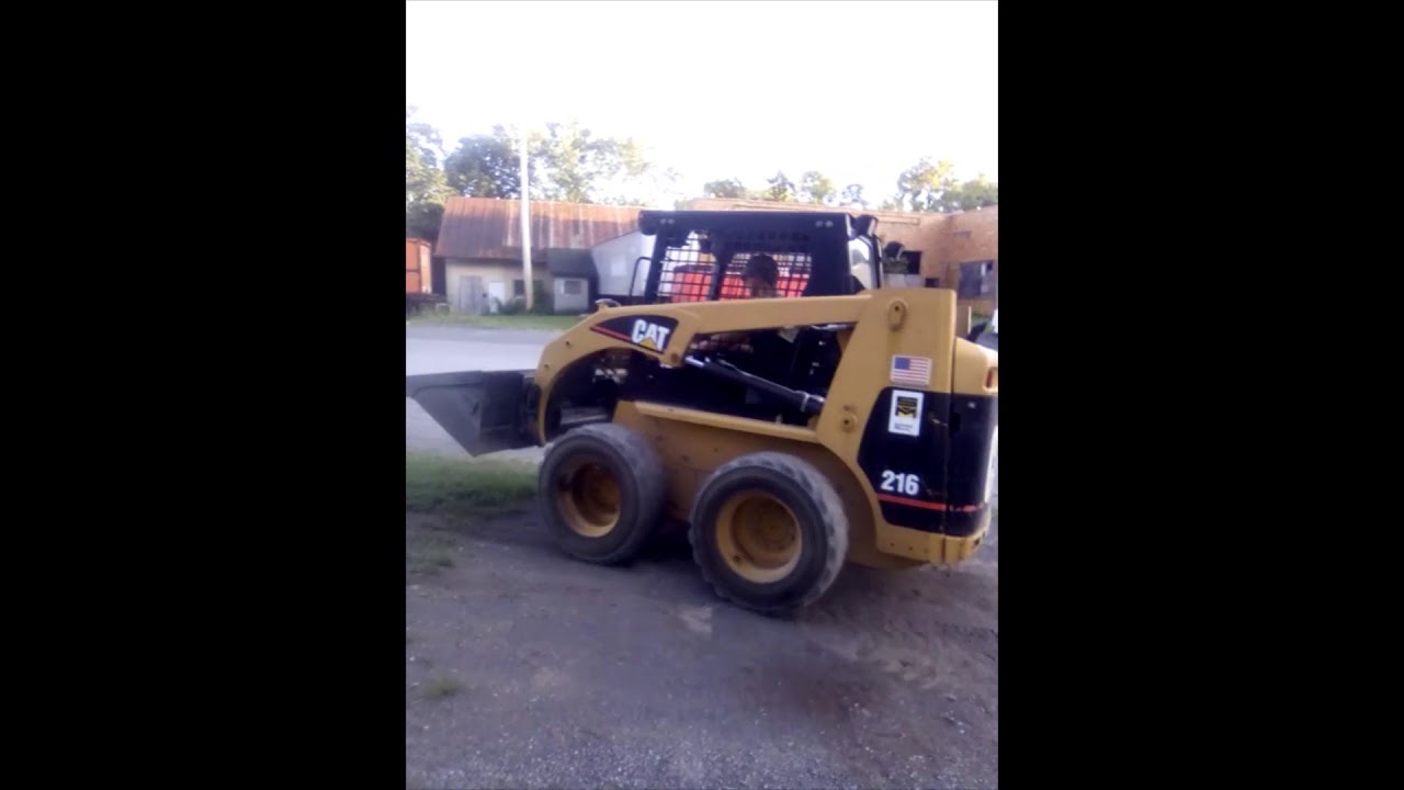 Driving the skid steer YouTube