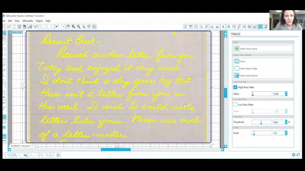 Tracing Handwriting - YouTube