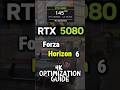 Forza Horizon 6 RTX 5080 | 4K Native vs Optimized Settings + DLSS 4.5 #forza #rtx5080 #gaming