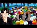 Giving 100 Fruits to Noobs in the First Sea in Blox Fruits