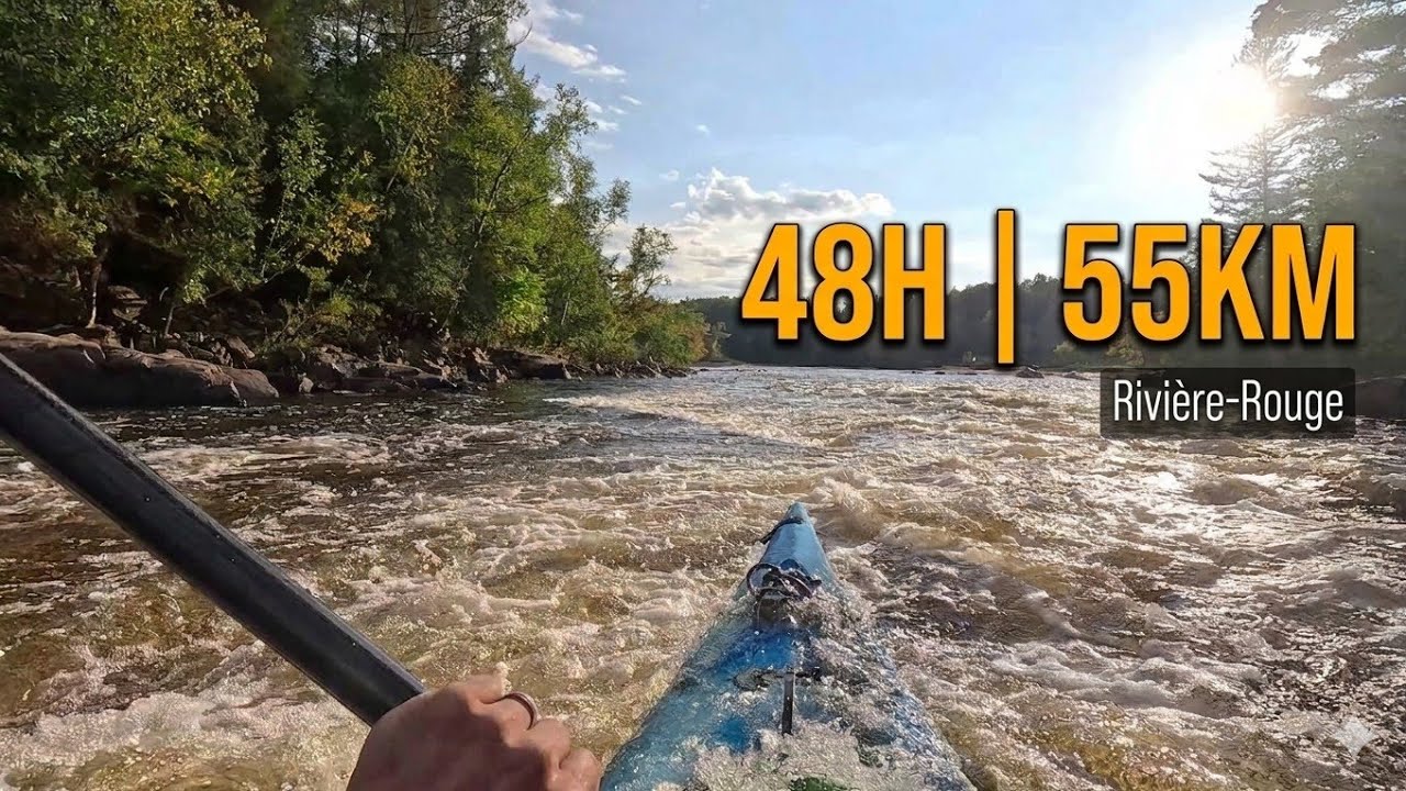 55 KM DE KAYAK-CAMPING SUR LA RIVIÈRE ROUGE | L'Ascension à Labelle 🛶🌲