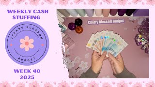 Weekly Cash Stuffing | Week 40 of 2025 | Savings Challenges | Happy Mail | Low Income |