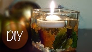 DIY Fall Candle Holder | Fall Home Decor