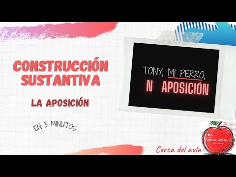 Construcción sustantiva: la aposición