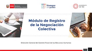 Módulo de Registro de la Negociación Colectiva