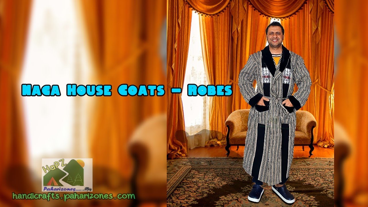 Naga House Coat / Robes - Cream Black