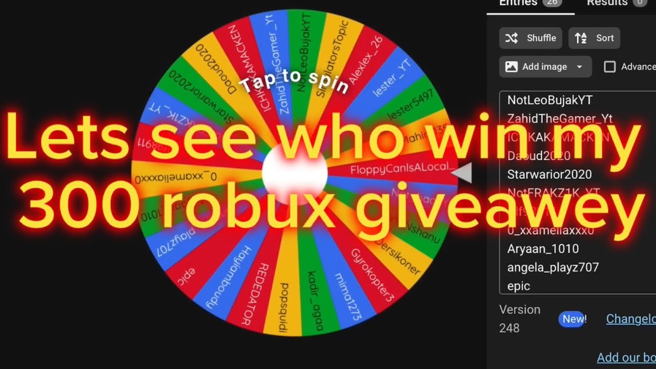 Lets see who win my 300 robux giveawey #giveaway - YouTube