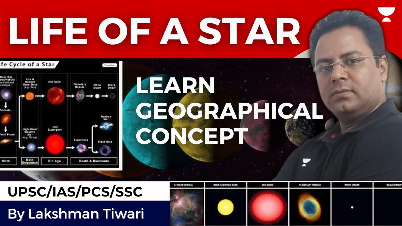 The Life Cycle of a Star | Geographical Concept Series I UPSC IAS Preparation |  By Lakshman Tiwari