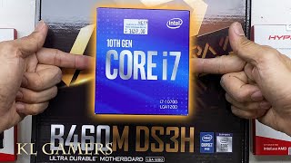 intel Core i7 10700 GIGABYTE B460M DS3H 64GB RAM CHIA COIN Mining