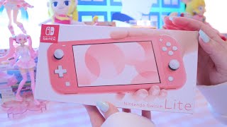 I Got a Coral Nintendo Switch Lite | Unboxing + Accessories~!